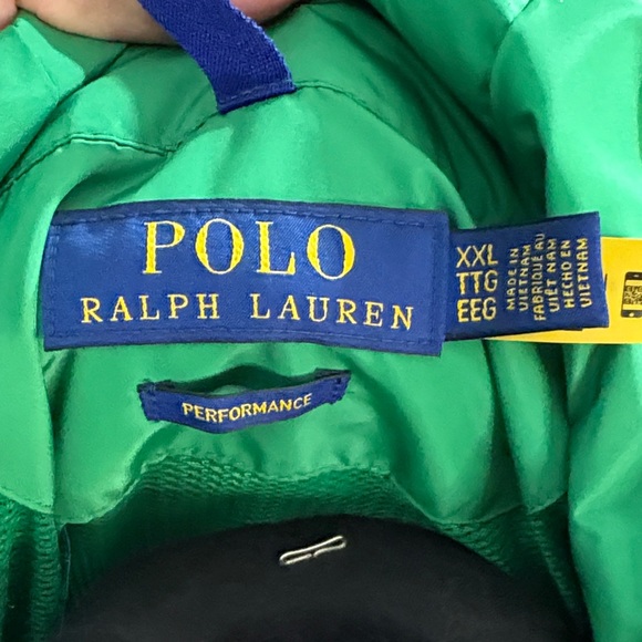 Men’s Green Hooded Polo Ralph Lauren Rain Jacket - Picture 3 of 5